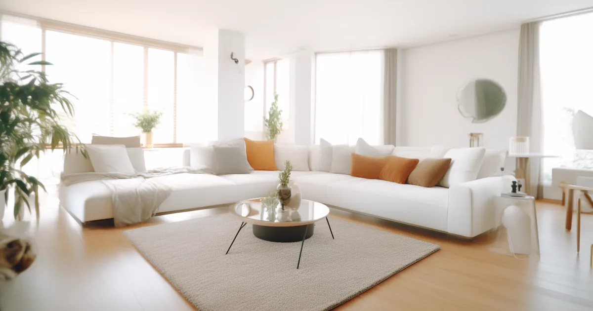Einladendes Apartment-Wohnzimmer für Kurzzeitgäste in Magdeburg